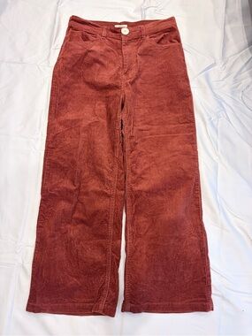 Whimsy + Row Rust Corduroy Wide-Leg Pants